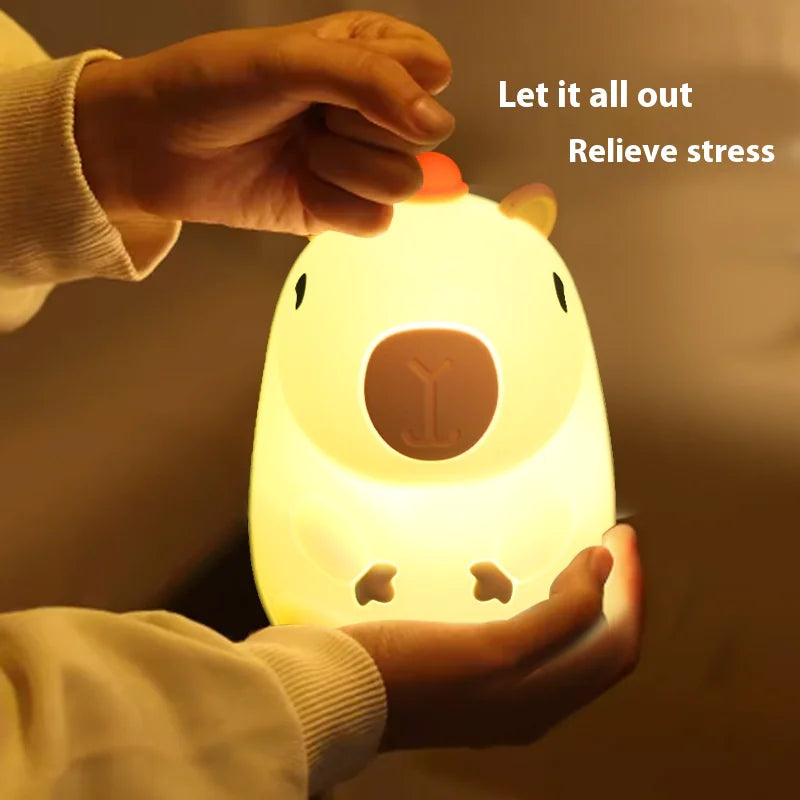 Cuddly Capybara Night Light